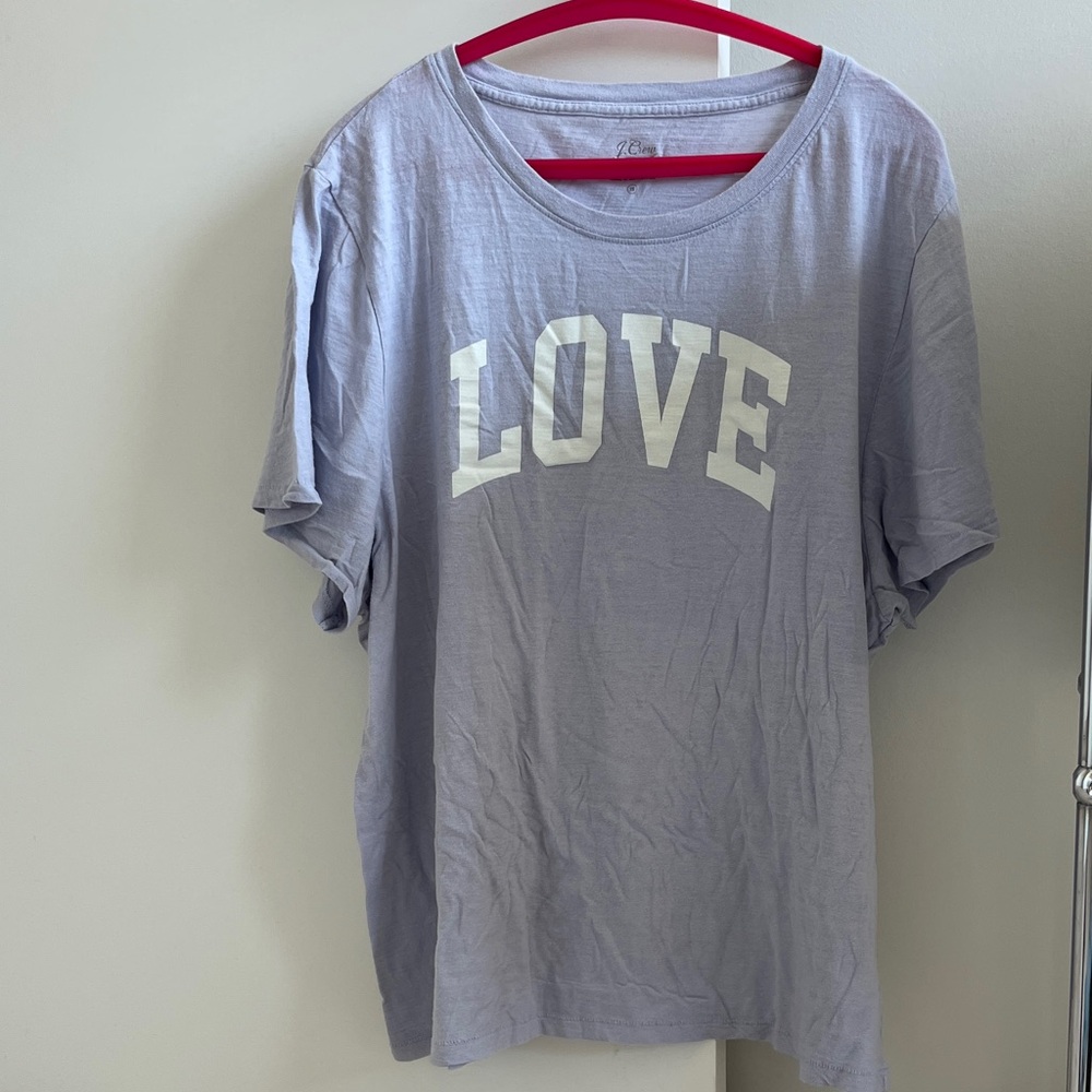 J Crew “Love” t-shirt